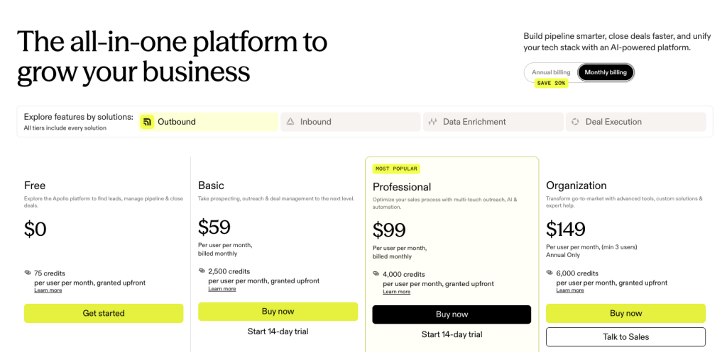 Apollo_pricing