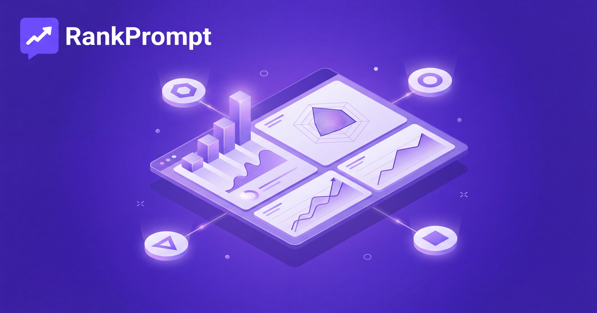 Rank Prompt homepage and AI visibility monitoring overview