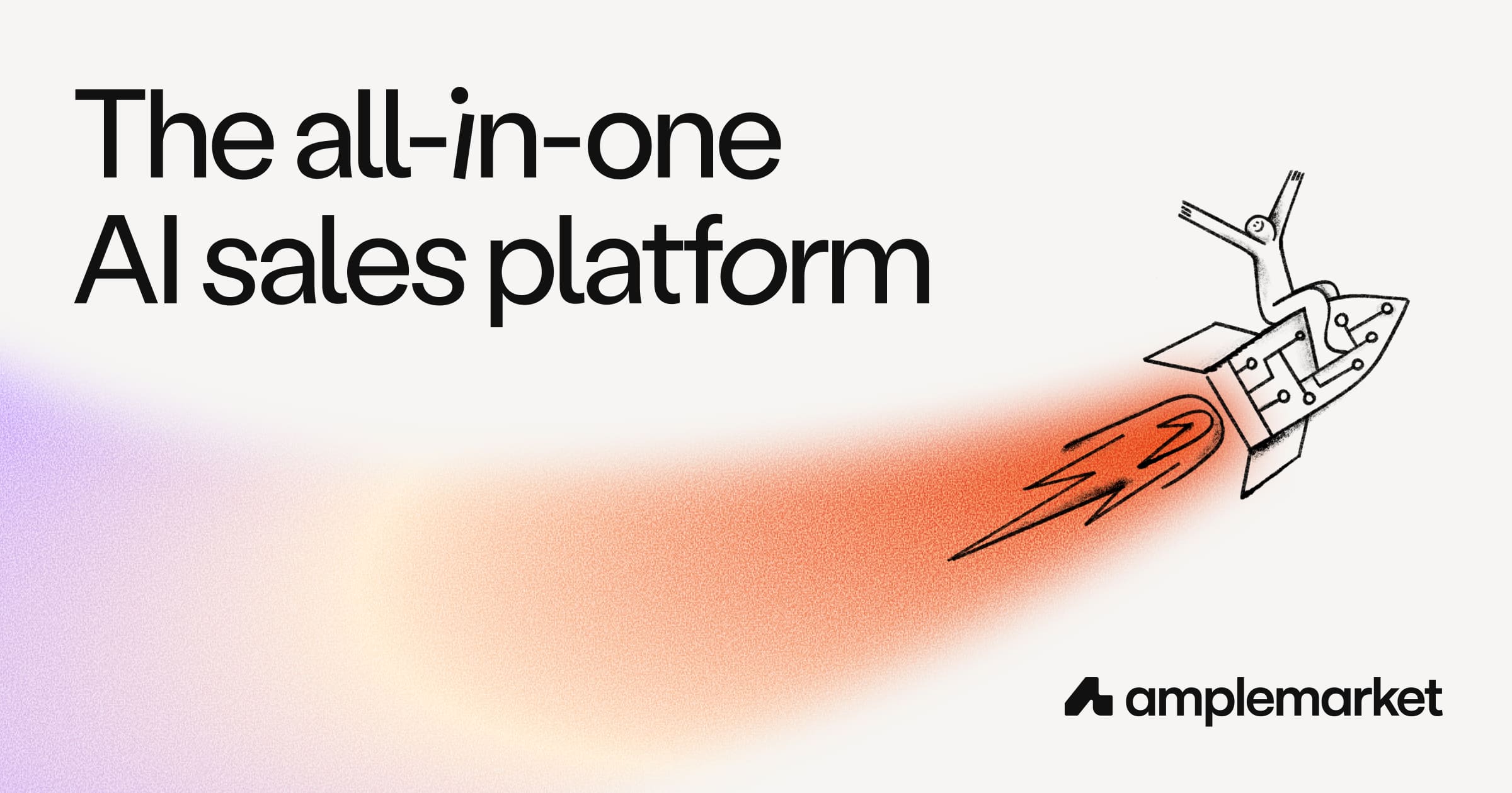 Amplemarket platform overview and pricing page hero