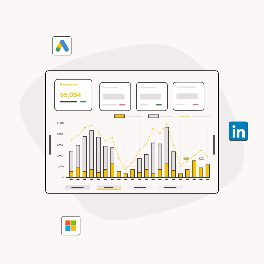 Diginius Insight dashboard with multi-channel reporting and ad performance