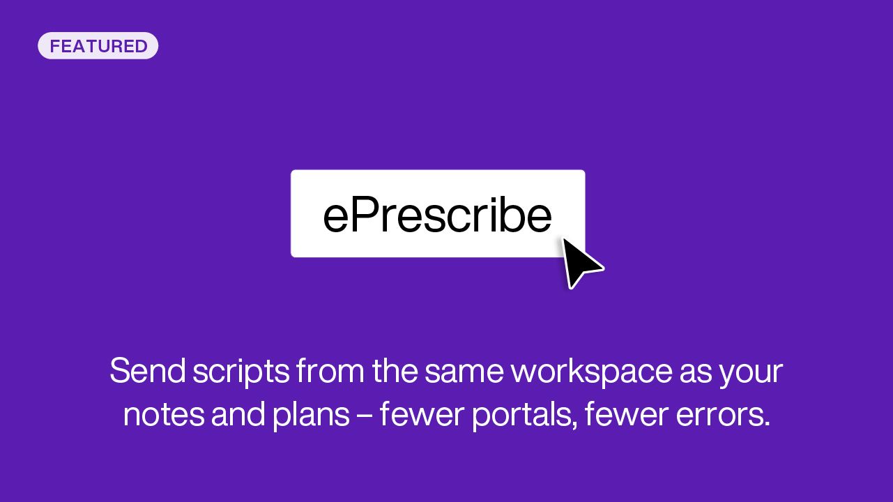 Carepatron AI scribe note workflow and clinical documentation support
