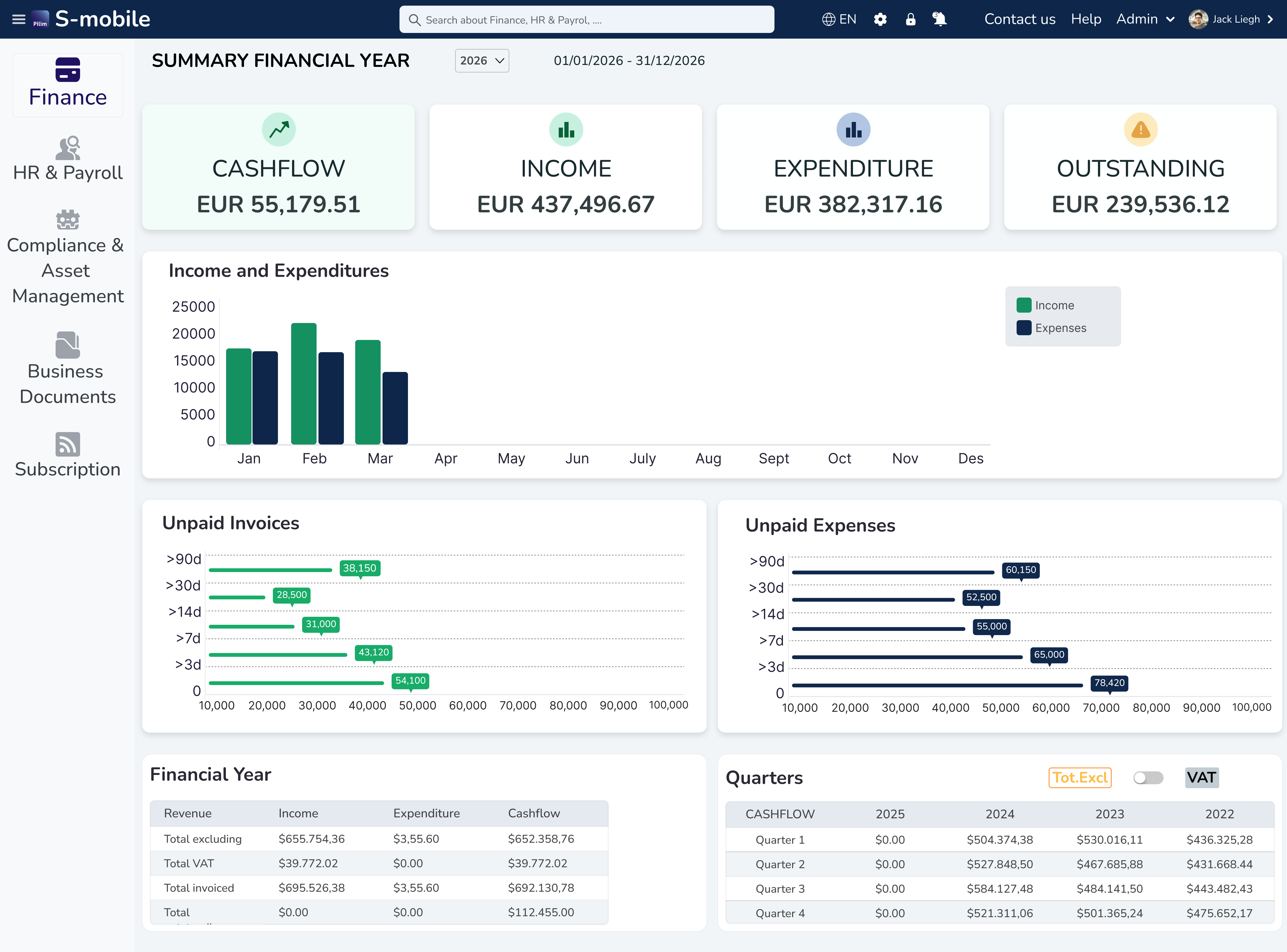 Pilim accounting synchronization with QuickBooks Xero and real-time finance updates