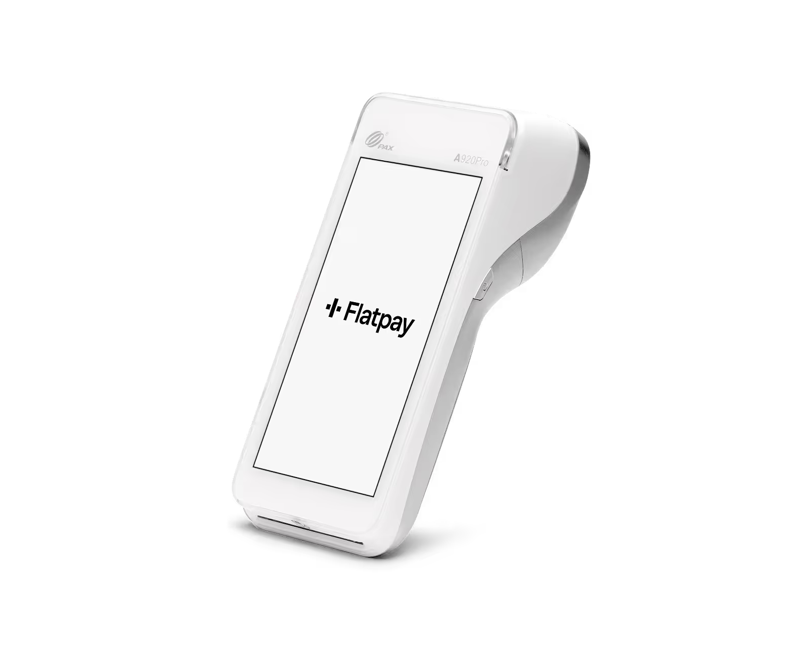 Flatpay terminal and payment hardware product shot
