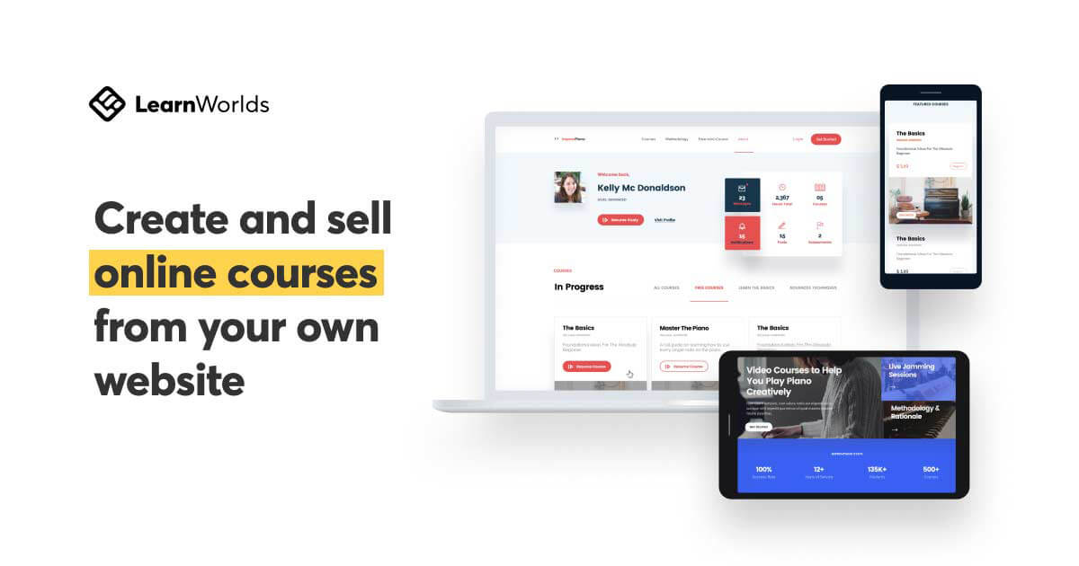 LearnWorlds learning platform and engagement workflow