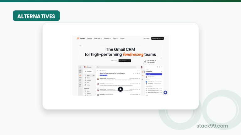 Streak CRM for Gmail Alternatives 2026